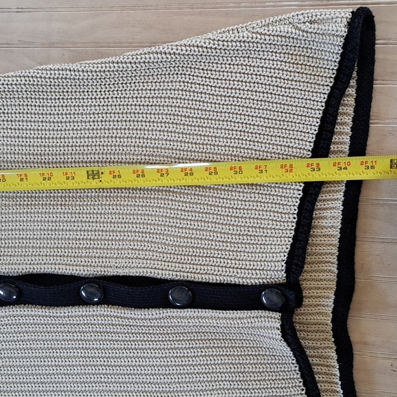 Heather B Pointelle Rib Duster Button Down Knit Slim Long Cardigan Sweater - Picture 9 of 10